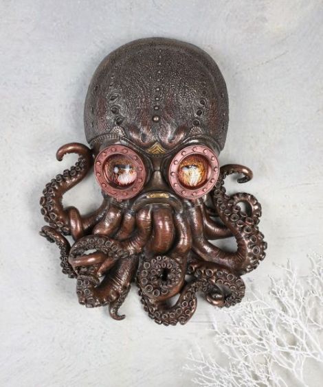 Decoratiune caracatita de pus pe perete din rasini