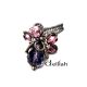Purple Flower Ring IN066