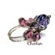 Purple Flower Ring IN066