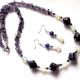 set piatra lunii si agate mov 