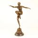 Dansatoare Art Deco-statueta din bronz 