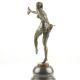 Dansatoare singura-statueta Art Deco din bronz