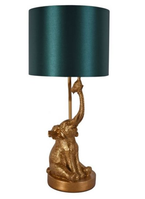 Lampa mare de masa cu un elefant
