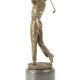 Jucator de golf-statueta din bronz 