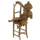 Fetita cu pisica-statueta din bronz 