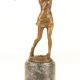 Jucatoare de golf-statueta din bronz 