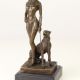 Cleopatra cu pantera-statueta din bronz 