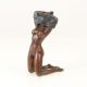 Nud-statueta din bronz pe un soclu din marmura