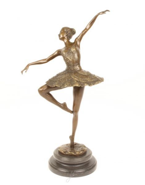 Balerina-statueta din bronz 