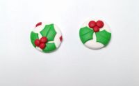 Cercei Holly Leaves studs