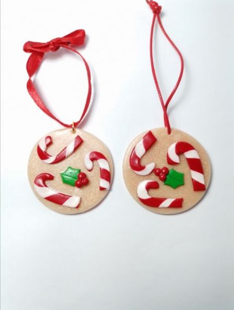 Ornament de brad rose