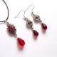set sticla si marcasite 