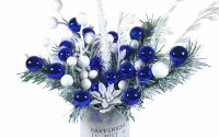 Decoratiune de Craciun BlueWhite 35X38 cm