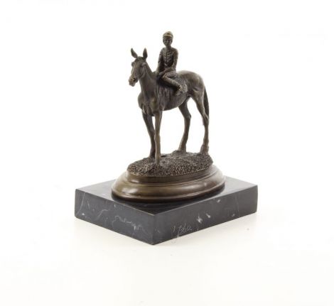 Calaret cu calul sau-statueta din bronz 