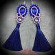 Cercei soutache "Royal blue"