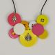 colier handmade cu motive de iarna craciun