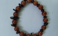 Bratara granat si goldstone