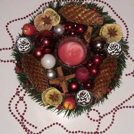 Aranjament decorativ de Srbtori pentru mas 