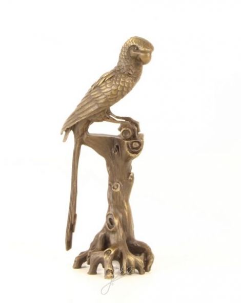 Papagal Macau- statueta din bronz