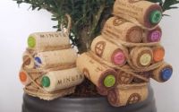 Bradut Craciun handmade din dopuri de pluta