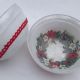 Bol decorat manual cu motiv de Craciun