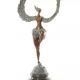 Femeie inaripata -statueta din bronz 