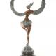 Femeie inaripata -statueta din bronz 