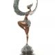 Femeie inaripata -statueta din bronz 