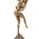 Dansatoare cu inele-statueta din bronz 