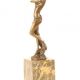 Dansatoare nud-statueta din bronz