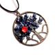 colier arborele vietii cu lapis lazuli si coral 