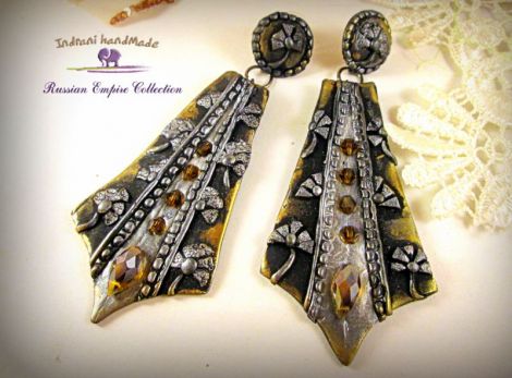 Cercei handmade Russian Empire " Anastasia "