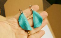 Cercei moderni turquoise