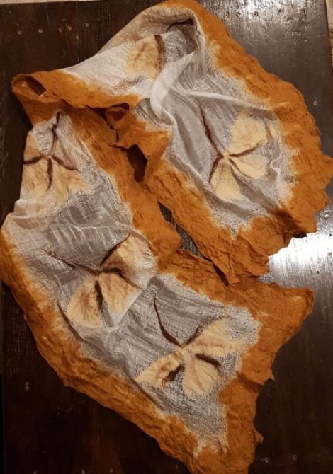Esarfa din matase naturala