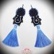 Cercei soutache "Electric blue"