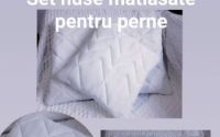 Set 4 huse matlasate pentru perne