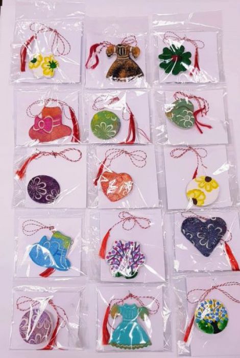 Set 15 Martisoare din ceramica pictate - 012