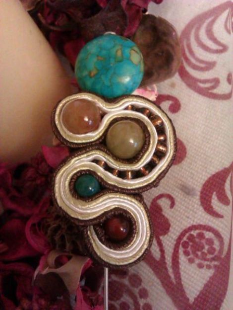 Brosa soutache "Autum chic"