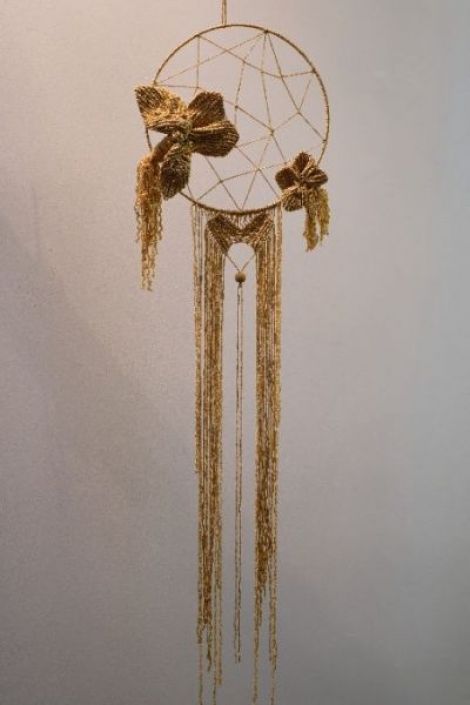 Decoratiune macrame pentru perete