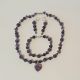 Set bijuterii de 3 piese handmade cu ametist
