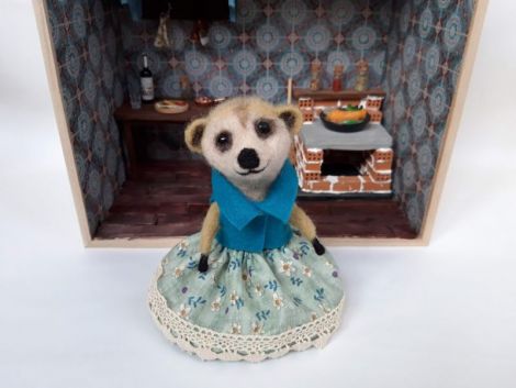 Suricata din lana impaslita