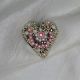 Brosa Pink Heart realizata manual unicat