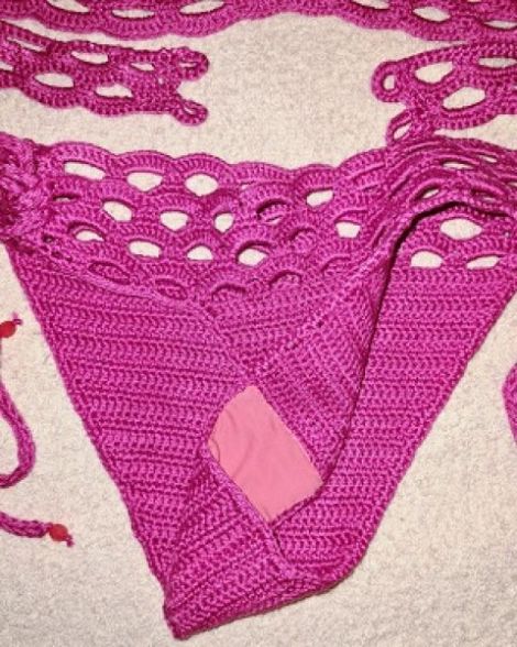 Costum de baie crosetat
