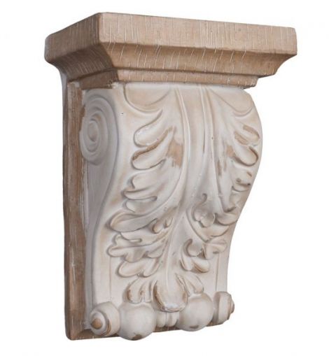 Consola de perete cu o frunza de acant