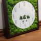 Timpul e de partea ta! Tablou ceas-lemn si licheni