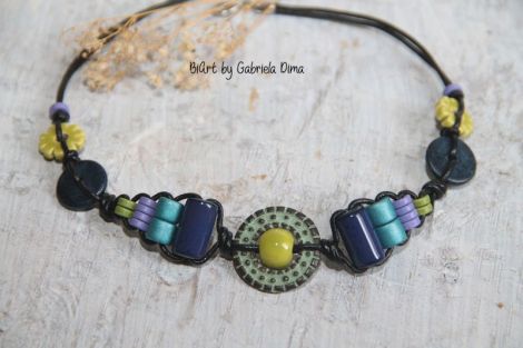 Choker "Peacock"