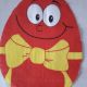 Red Egg with Bow