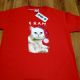 Tricou pictat pisica