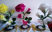 Trandafiri din hartie floristica