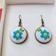Set bijuterii Floricele albastre